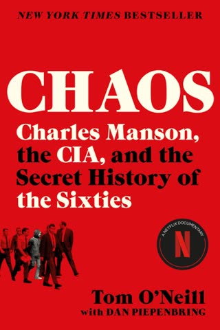 Cover of Chaos: Charles Manson, the CIA, and the Secret History of the Sixties