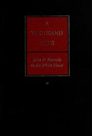 Cover of A Thousand Days by Arthur M. Schlesinger Jr.