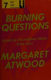 Cover of Burning Questions by Margaret Atwood
