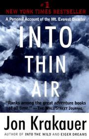 Cover of Into Thin Air