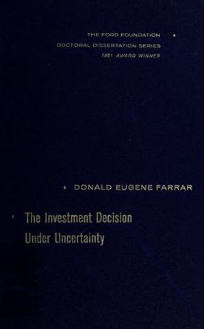 Cover of Decisions Under Uncertainty: Drilling Decisions by Oil and Gas Operators by C. Jackson Grayson Jr.