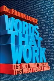 Cover of Words That Work by Frank Luntz