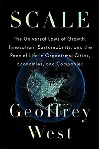 Cover of Scale: The Universal Laws of Growth, Innovation, Sustainability, and the Pace of Organisms in Cities, Economies, and Firms by Geoffrey West