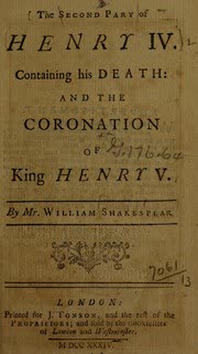 Cover of Henry IV, Part 2 by William Shakespeare