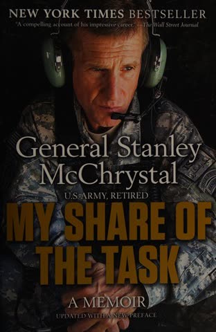 Cover of My Share of the Task: A Memoir by Stanley A. McChrystal