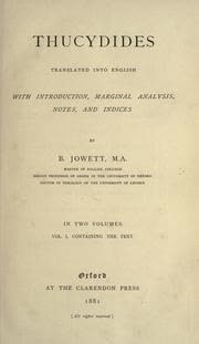Cover of The Peloponnesian War by Thucydides
