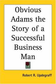 Cover of Obvious Adams: The Story of a Successful Business Man