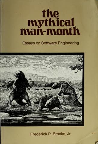 Cover of The Mythical Man-Month by Fred Brooks