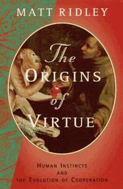 Cover of The Origins of Virtue by Matt Ridley
