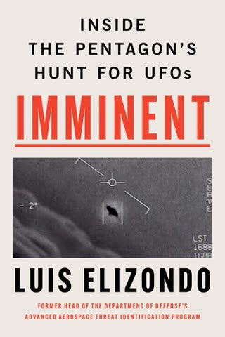 Cover of Imminent: Inside the Pentagon's Hunt for UFOs by Luis Elizondo