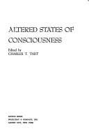 Cover of Altered States of Consciousness by Charles Tart