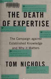 Cover of The Death of Expertise by Tom Nichols