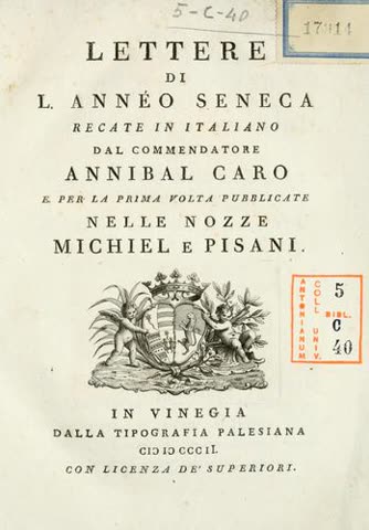 Cover of Moral Letters to Lucilius (Epistulae Morales ad Lucilium)