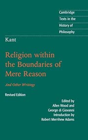 Cover of Religion within the Boundaries of Mere Reason