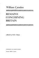 Cover of Remains Concerning Britain