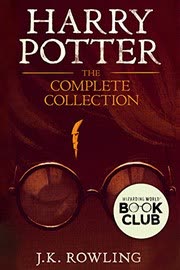 Cover of Harry Potter series by J.K. Rowling