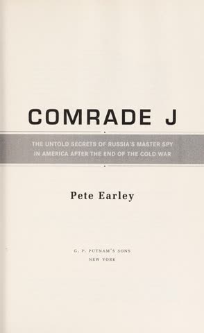 Cover of Comrade J: The Untold Secrets of Russia's Master Spy in America After the End of the Cold War