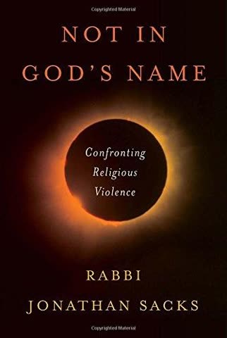 Cover of Not in God's Name: Confronting Religious Violence by Jonathan Sacks