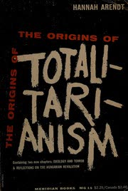 Cover of The Origins of Totalitarianism by Hannah Arendt
