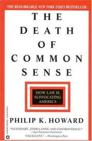 Cover of The Death of Common Sense by Philip K. Howard