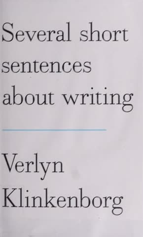 Cover of Several Short Sentences on Writing by Verlyn Klinkenborg