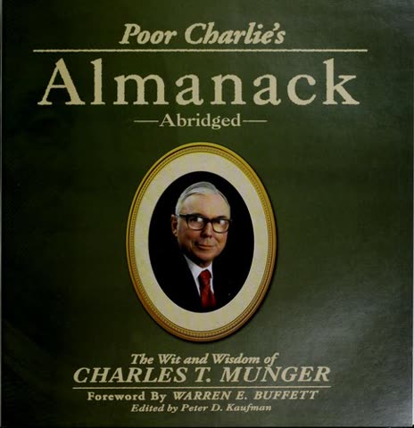 Cover of Poor Charlie's Almanack: The Wit and Wisdom of Charles T. Munger