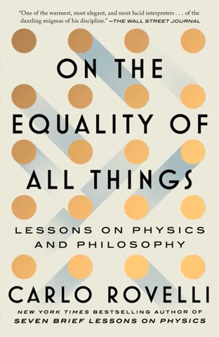 Cover of On the Equality of All Things, Lessons on Physics and Philosophy
