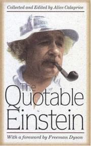 Cover of The Quotable Einstein by Alice Calaprice