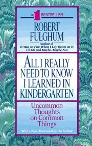 Cover of All I Really Need to Know I Learn in Kindergarten