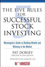 Cover of The Five Rules for Successful Stock Investing by Pat Dorsey