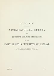 Cover of The Early Christian Monuments of Scotland