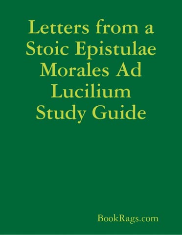 Cover of Letters from a Stoic (Epistulae Morales ad Lucilium) by Seneca