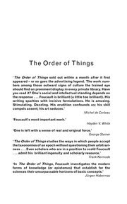 Cover of The Order of Things