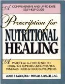 Cover of Prescription for Nutritional Healing by Phyllis A. Balch