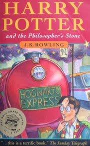 Cover of Harry Potter and the Philosopher's Stone by J.K. Rowling