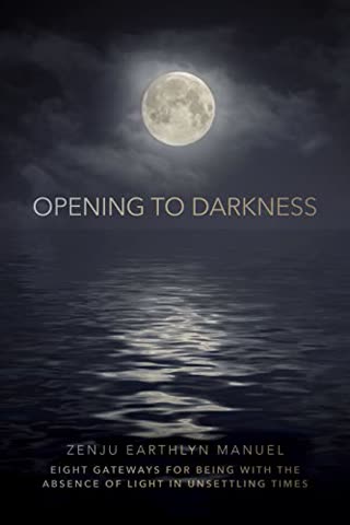 Cover of Opening to Darkness: Eight Gateways for Being with the Absence of Light in Unsettling Times