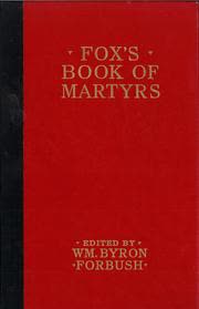 Cover of Fox's Book of Martyrs by John Foxe