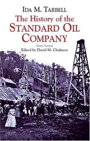 Cover of The History of the Standard Oil Company