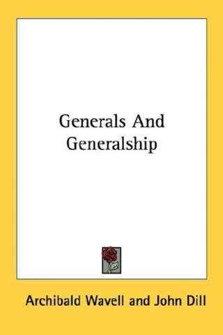 Cover of Generals and Generalship