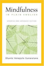 Cover of Mindfulness in Plain English by Bhante Gunaratana