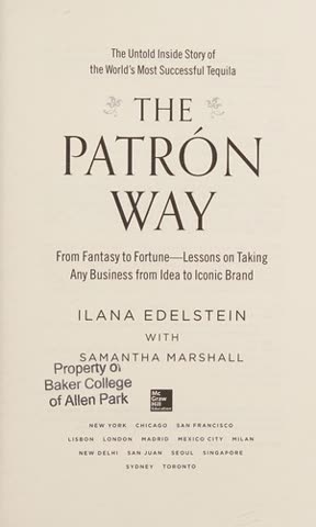 Cover of The Patrone Way by Ilana Edelstein
