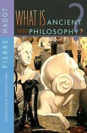 Cover of What is Ancient Philosophy? by Pierre Hadot