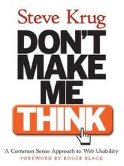 Cover of Don't Make Me Think by Steve Krug