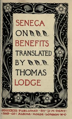 Cover of On Being of Benefit to Others by Seneca
