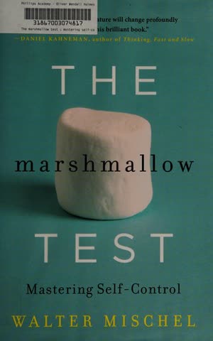 Cover of The Marshmallow Test: Mastering Self-Control
