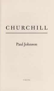 Cover of Churchill by Paul Johnson