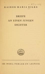Cover of Letters to a Young Poet by Rainer Maria Rilke