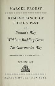 Cover of Remembrance of Things Past by Marcel Proust
