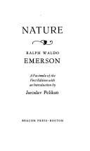 Cover of Nature by Ralph Waldo Emerson
