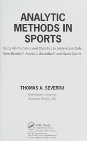 Cover of Analytic Methods in Sports by Unknown